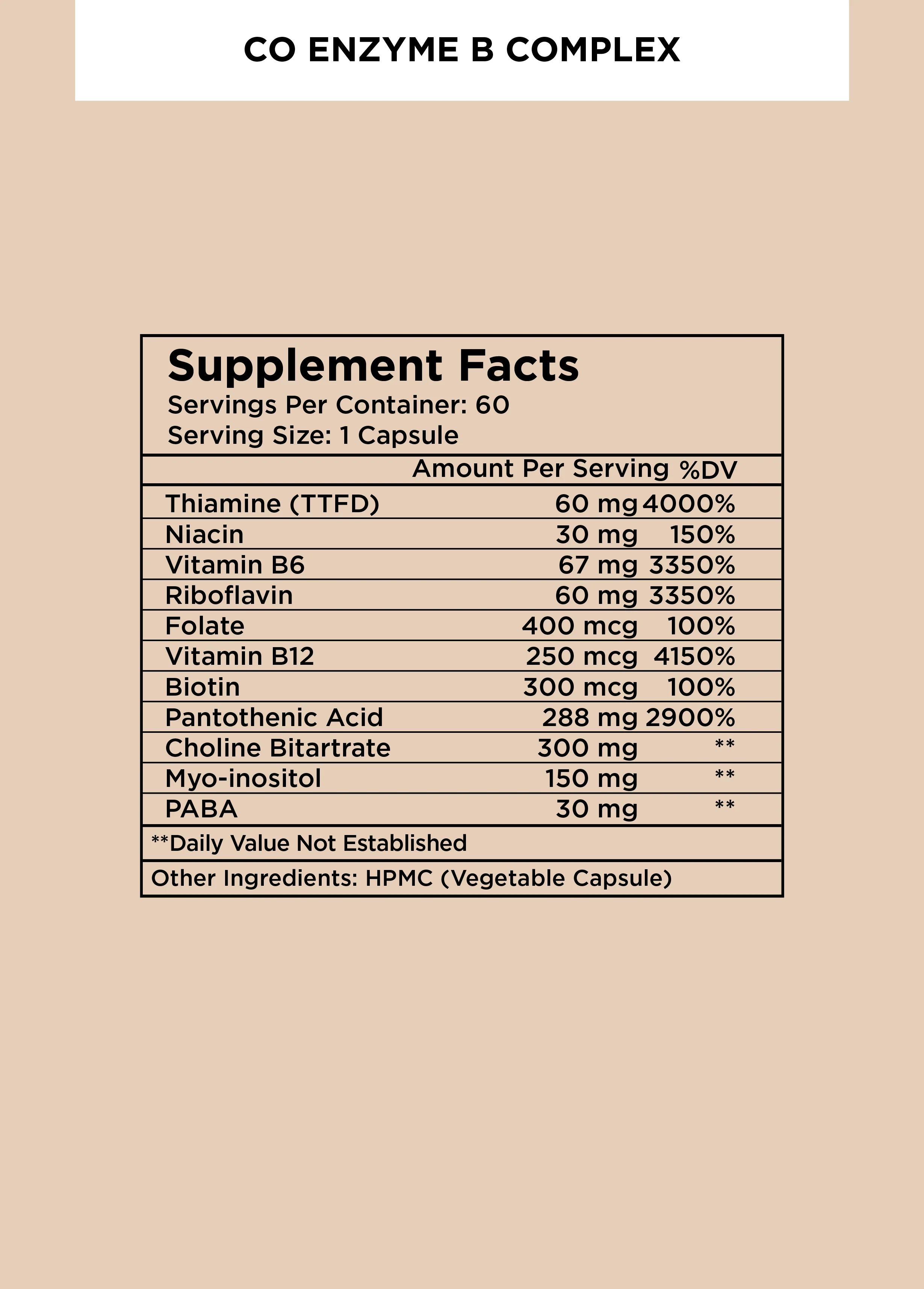 Co Enzyme B Complex - 2 Pack - Image 2