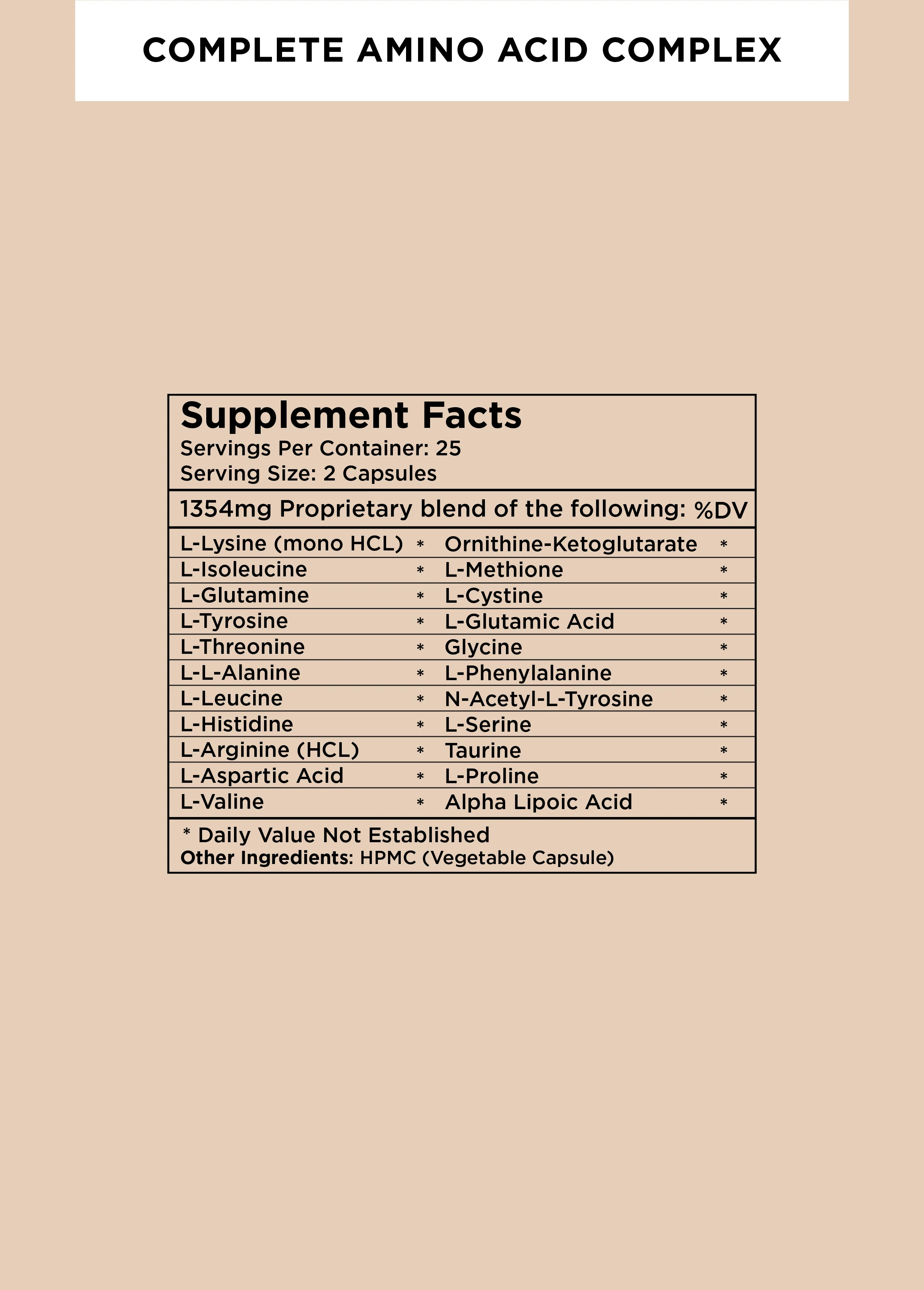 Complete Amino Acid Formula* - Image 2