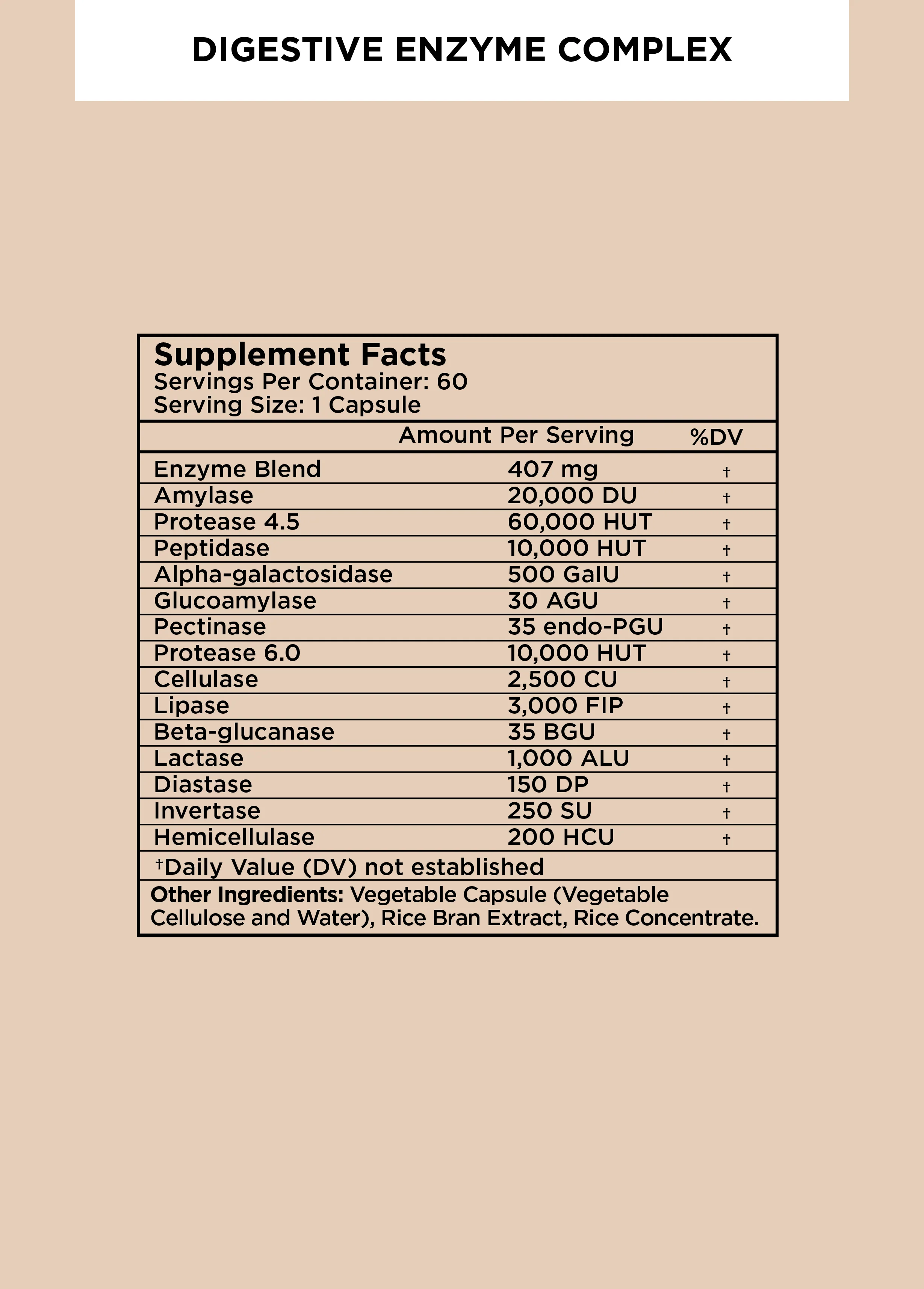 Digestive Enzyme Complex - 2 Pack - Image 2