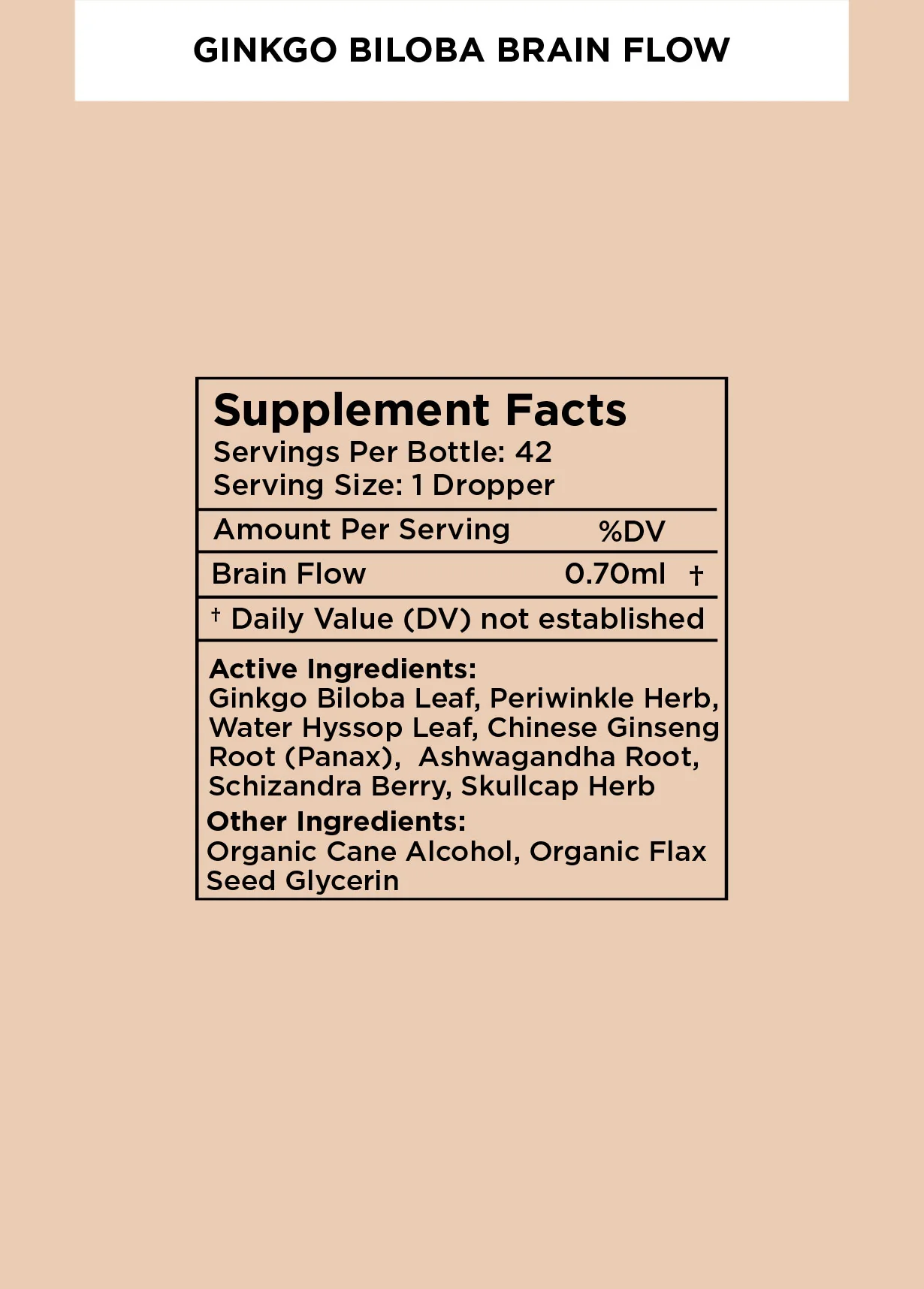 Ginkgo Biloba Brain Flow Tonic - 3 Pack - Image 3